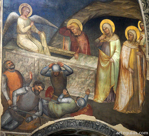 Fresco que representa el pasaje de la Resurrecci&oacute;n