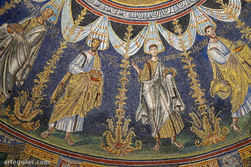 Mosaico de la procesión de apóstoles