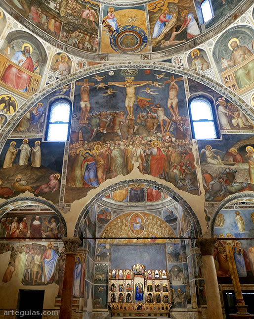 Pinturas del lado oriental del baptisterio paduano