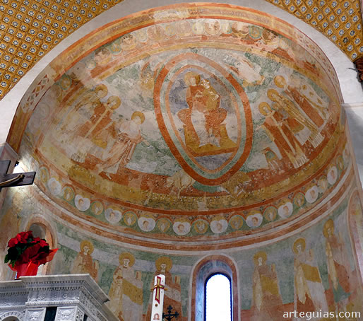 Frescos del interior del &aacute;bside