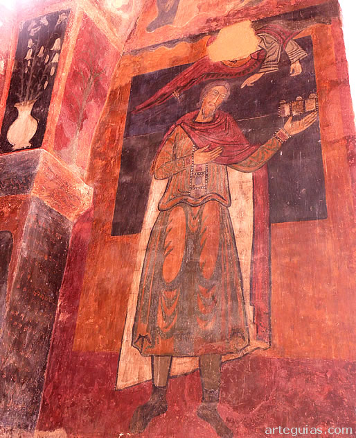 Pinturas rom&aacute;nicas de la Capilla de San Miguel