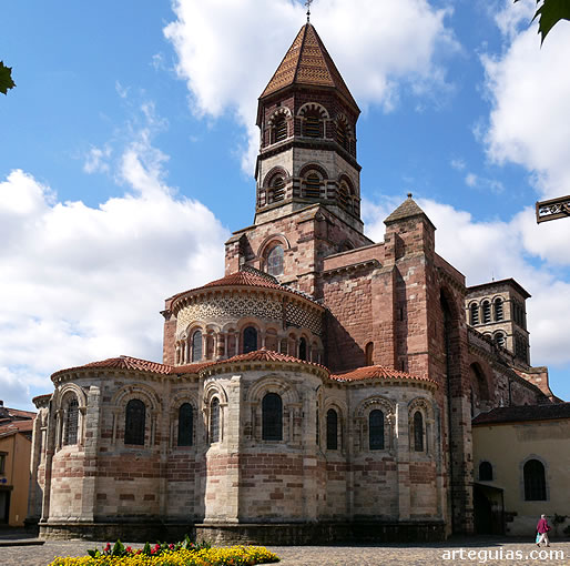 Gu&iacute;a de la Bas&iacute;lica de Brioude, Francia