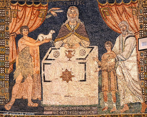 Triple sacrificio de Melquisedec, Abel e Isaac