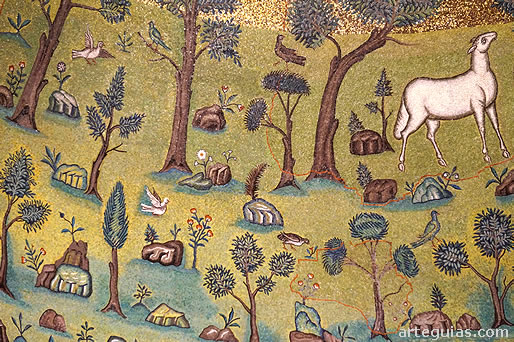 San Apolinar in Classe destaca por sus maravillosos mosaicos