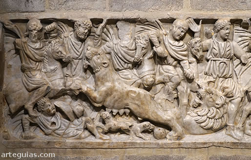 Sarc&oacute;fago de la cacer&iacute;a de leones