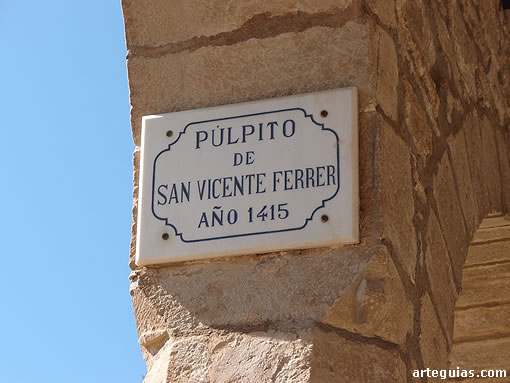 Púlpito de San Vicente Ferrer
