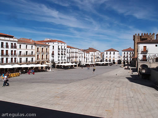 Plaza Mayor de la ciudad de C&aacute;ceres