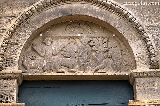 T&iacute;mpano den el Pecado Original y Daniel en el foso