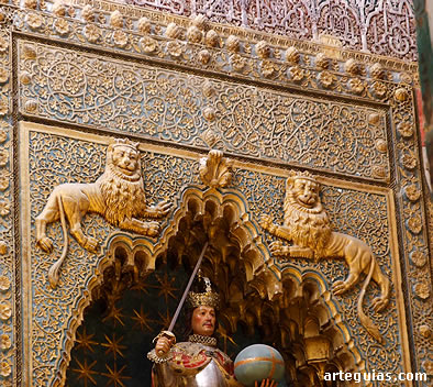 Decoraci&oacute;n mud&eacute;jar de la Capilla Real. Siglo XIV