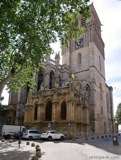 Catedral de B&eacute;ziers desde el oeste