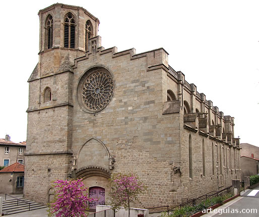 La catedral de Saint-Michel de Carcassonne desde el oeste