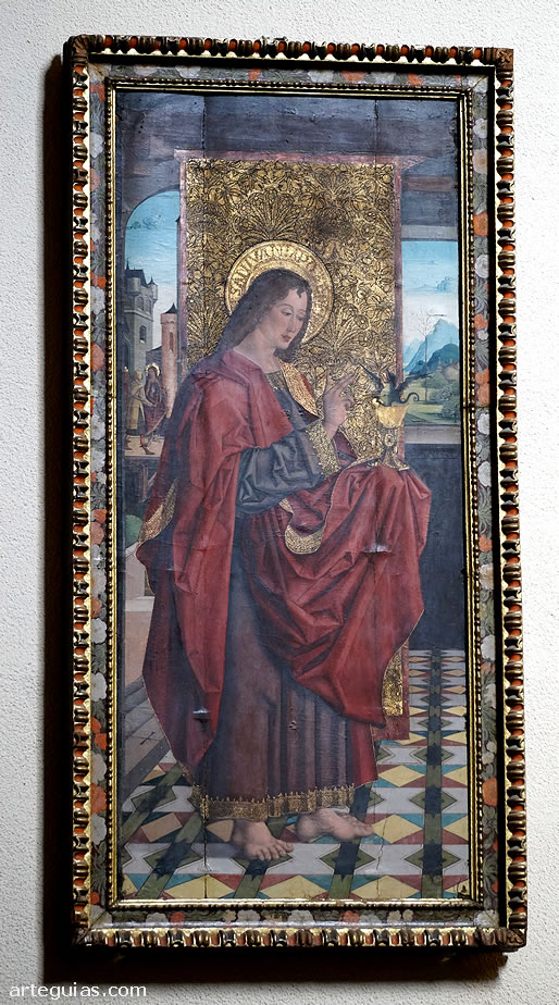 Cuadro interior con San Juan Evangelista