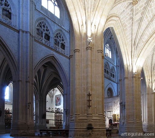 Las tres naves de la catedral de Palencia