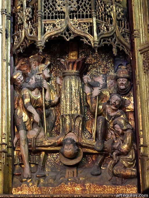 Detalle del retablo de San Pedro