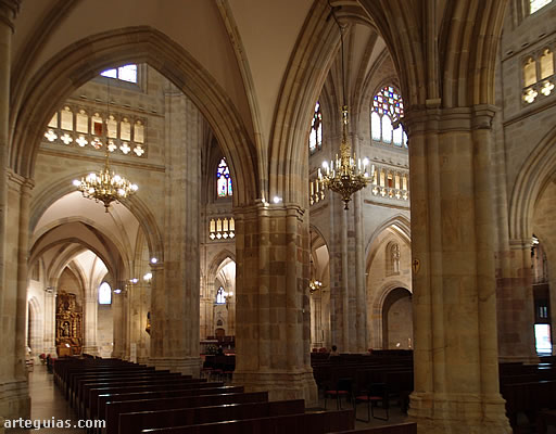 Nave norte de la catedarl de  Bilbao