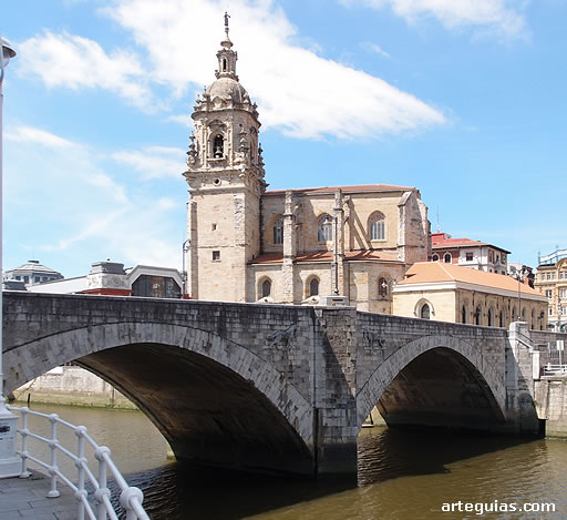 Iglesia y Puente de San Ant&oacute;n de Bilbao