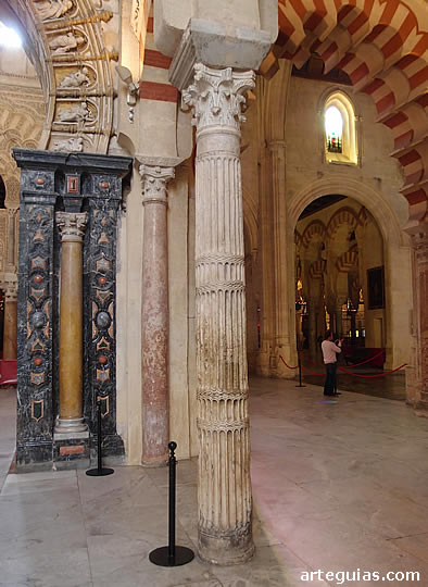 Columna de acarreo del tramo de Abderram&aacute;n I