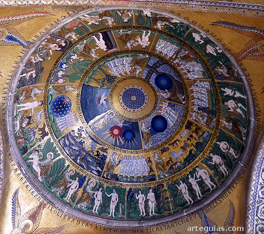 C&uacute;pula de la Creaci&oacute;n o G&eacute;nesis en el N&aacute;rtex