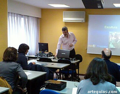 Momento del seminario -tras el descanso- dedicado a la Escultura Rom&aacute;nica