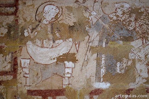 Pintura con las almas en el seno de Abraham