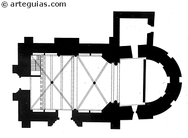 Planta de la iglesia de Castronu&ntilde;o