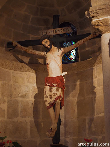 Cristo g&oacute;tico procedente de Santa Mar&iacute;a Jus del Castillo
