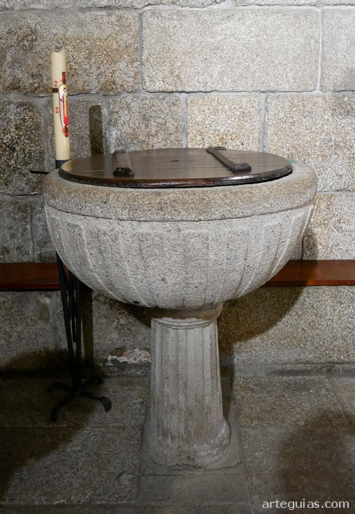 Pila bautismal no medieval