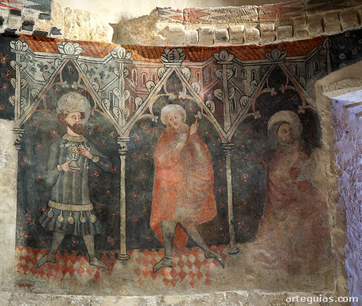Pinturas g&oacute;ticas de la cabecera de la iglesia de San Miguel