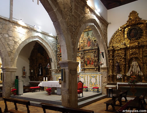 Interior de la cabecera de la iglesia  de Santiago el Nuevo de Talavera