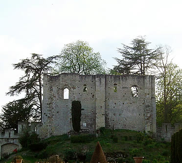 Ruinas del antiguo castillo de Langeais, del siglo X