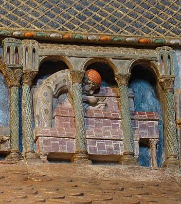 Representaci&oacute;n de un jud&iacute;o en el cenotafio de los Santos M&aacute;rties, Iglesia de San Vicente de &Aacute;vila