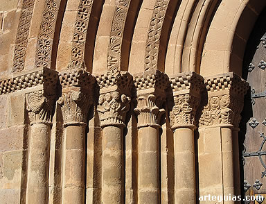 Detalle de la iglesia de Veruela. Este territorio pr&oacute;ximo a Tarazona fue conquistado por Alfonso I el Batallador