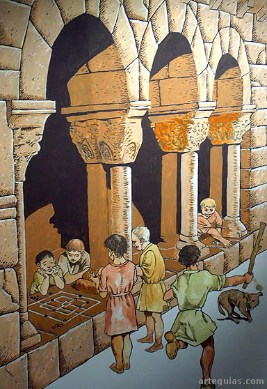 Ni&ntilde;os con saya corta