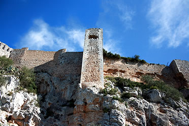 Imagen del castillo de Santueri, en Felanixt, Mallorca