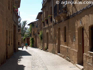 Encantador entramado urbano de tipo medieval de Sajazarra