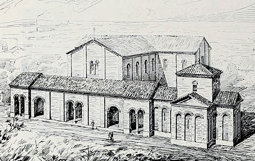 El mausoleo conectado antiguamente a la iglesia de Santa Croce