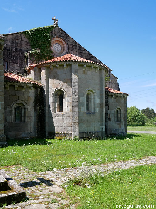 Cabecera rom&aacute;nica. Monasterio de San Salvador de Bergondo