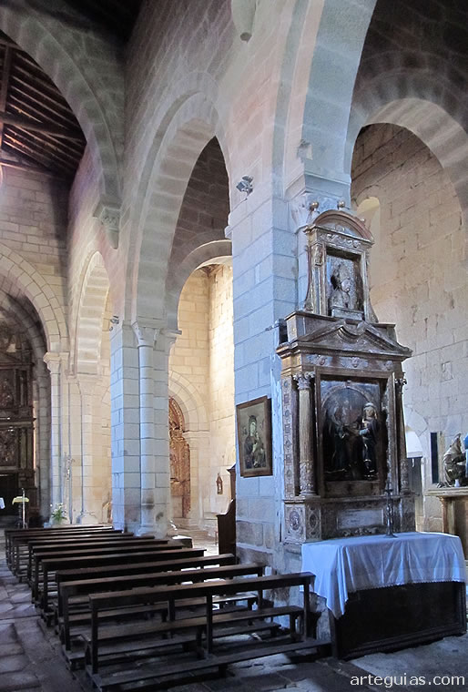 Monasterio de Xunqueira de Espada&ntilde;edo: arcos formeros y diafragma