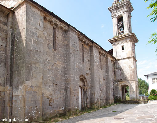 Santa Mar&iacute;a de Ferreira de Pallares: muro norte de la iglesia