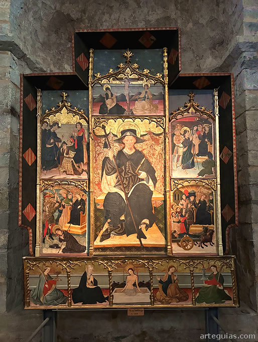 Retablo de Santiago. Monasterio de San Pedro de Siresa