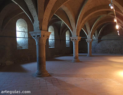 Monasterio de Valbuena: sala de trabajos de los monjes