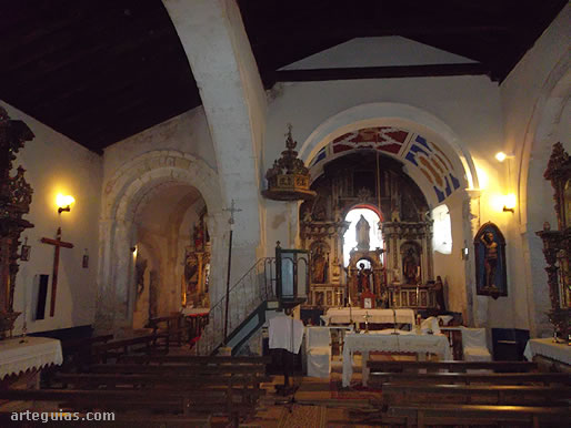 Interior del templo de San Juan Baustista de Orejana