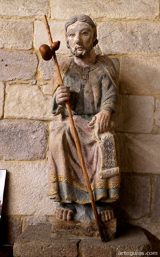 Estatua de Santiago Ap&oacute;stol del siglo XIV