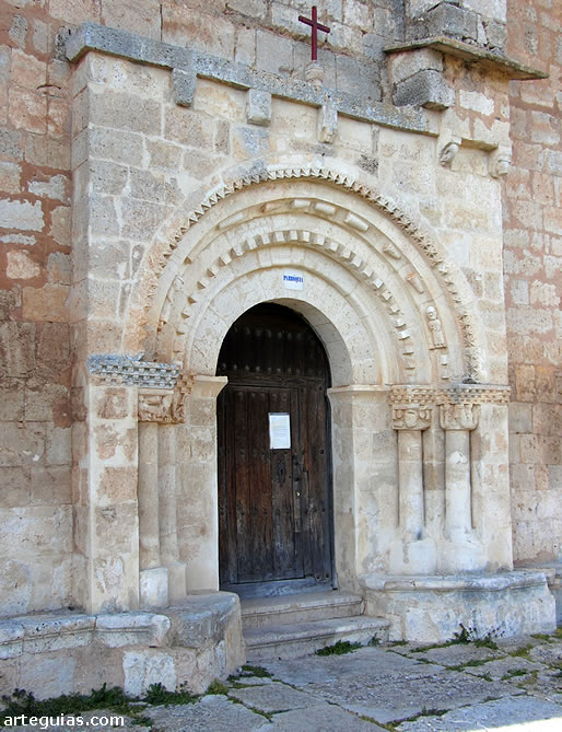 La portada rom&aacute;nica de la iglesia de Susinos del P&aacute;ramo, Burgos