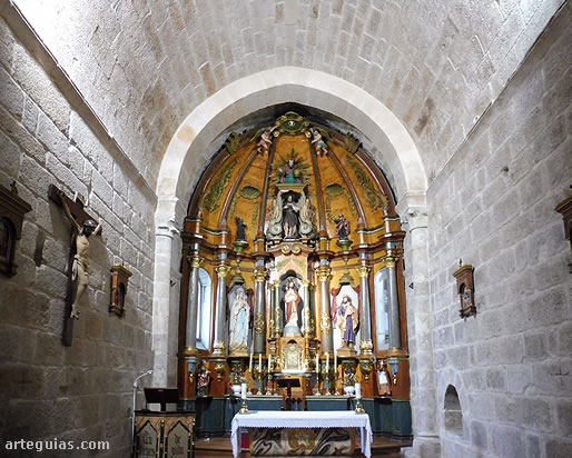 Iglesia de San Juan de Ribadavia, Ourense: interior de la cabecera