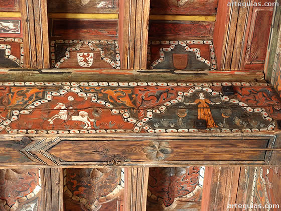 Detalle del alfarje de Santo Domingo de Silos