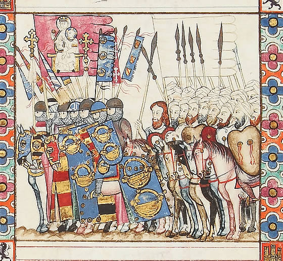 Soldados cristianos y mud&eacute;jares aliados
