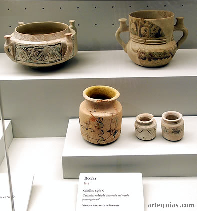 Cer&aacute;mica califal verde manganeso