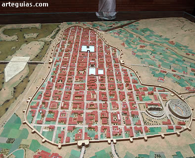 Maqueta de la M&eacute;rida romana