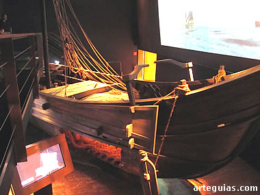 Reproducción de un barco romano